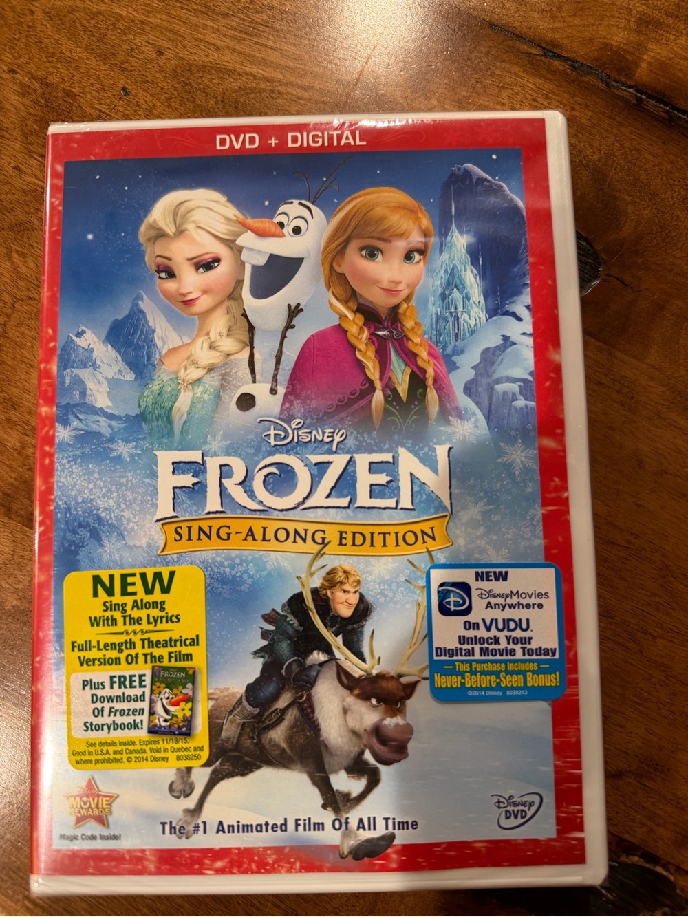 Disney Frozen Sing-Along DVD — never opened
